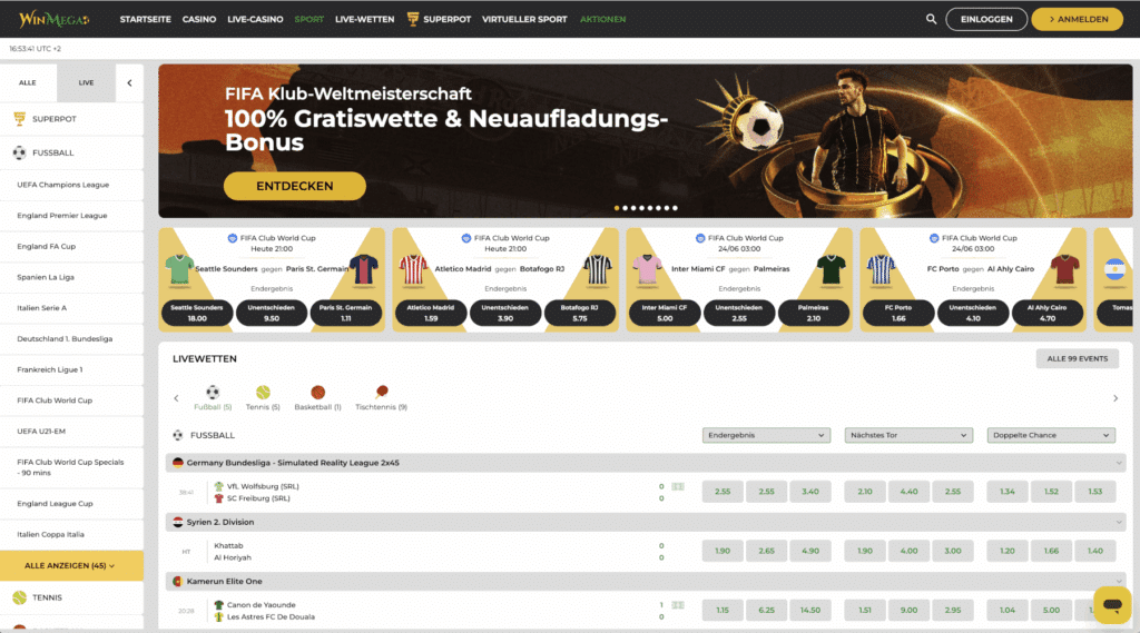WinMega Casino Sportwetten